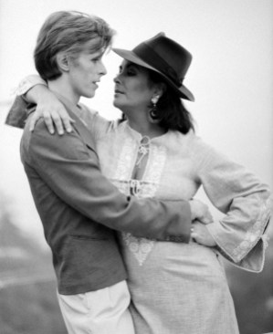David Bowie and Elizabeth Taylor, 28 September 1974 © Terry O'Neill