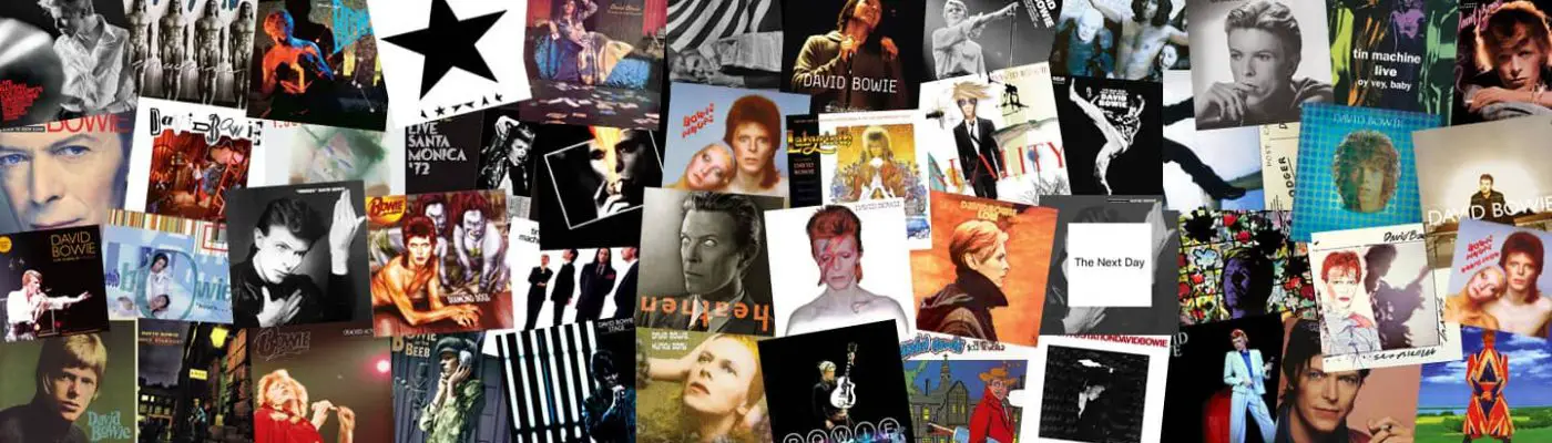 David Bowie albums montage