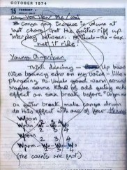 David Bowie's mixing notes for Young Americans