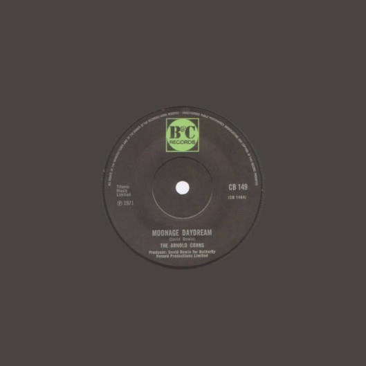 Moonage Daydream single (The Arnold Corns) – United Kingdom